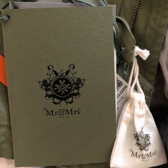 Mr & Mrs Italy | Army Mini Parka Patch with Fur - Picture 14 of 14